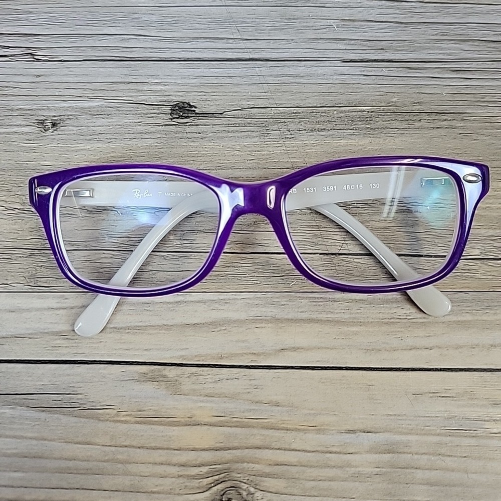 Ray-Ban Kids Eyeglasses RB 1531 3591 Purple FRAMES ONLY 48-16-130 Full Rim - Picture 10 of 10